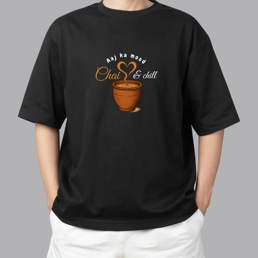 Tea Lover  – Desi Vibes Tee (Dark Edition)