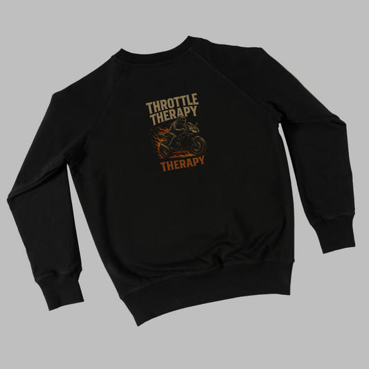 Throttle Therapy – Biker Graphic Sweatshirt
