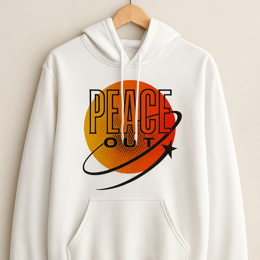 Peace Out Hoodie – Retro Orbit Edition