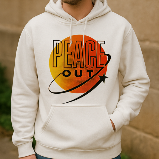 Peace Out Hoodie – Retro Orbit Edition