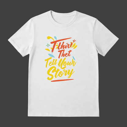 T-shirt That Tells Your Story – White Edition